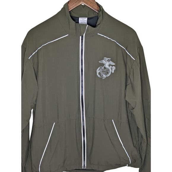 United States Marine Corp. Olive Track Running Suit JACKET S PANTS M /SHORT - Picture 3 of 9
